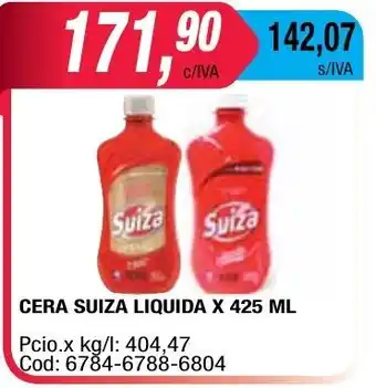 Maxiconsumo Suiza Cera Liquida x 425ml oferta