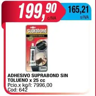 Maxiconsumo Suprabond Adhesivo Sin Tolueno x 25cc oferta