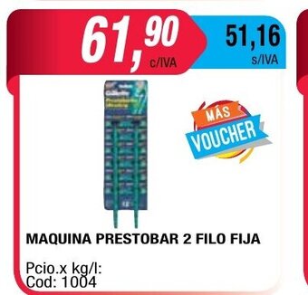 Maxiconsumo Maquina Prestobar 2 Filo Fija oferta