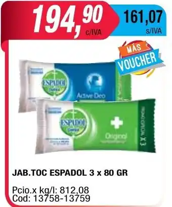 Maxiconsumo Espadol Jab.Toc 3 x 80gr oferta