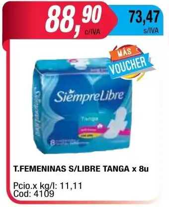 Maxiconsumo T.Femeninas S/Libre Tanga x 8u oferta