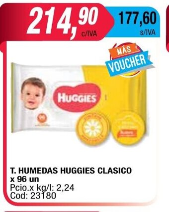 Maxiconsumo Huggies T.Humedas Clasico x 96un oferta