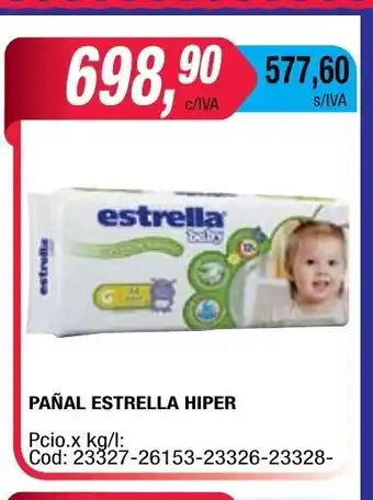 Maxiconsumo Estrella Pañal Hiper oferta