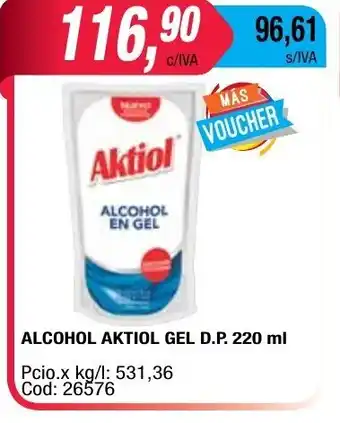 Maxiconsumo Aktiol Alcohol Gel D.P. 220ml oferta