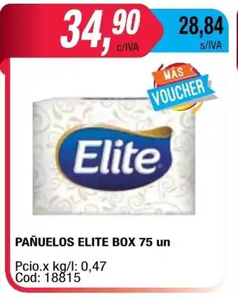 Maxiconsumo Elite Pañuelos Box 75 un oferta