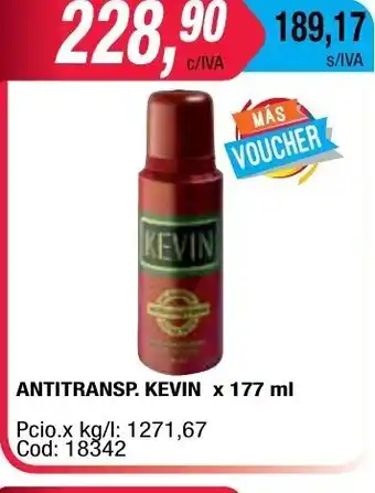 Maxiconsumo Kevin Antitransp x 177ml oferta