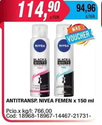 Maxiconsumo Nivea Antitransp Femen x 150ml oferta