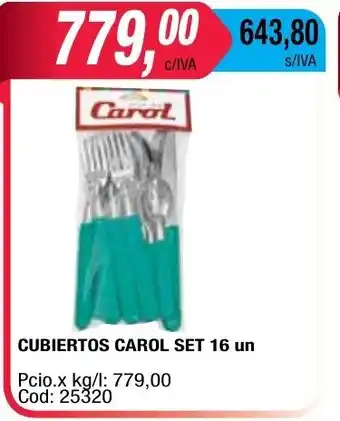 Maxiconsumo Cubiertos Carol Set 16 un oferta