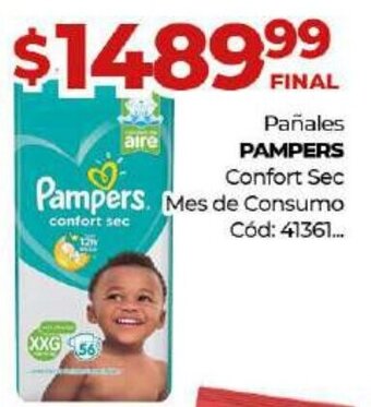 Diarco Pampers Pañales Confort Sec Mes de Consumo oferta