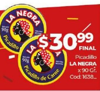 Diarco La Negra Picadillo x 90gr oferta