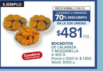 Carrefour Maxi Bocaditos de calabaza oferta