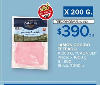 Carrefour Maxi Jamón cocido feteado oferta
