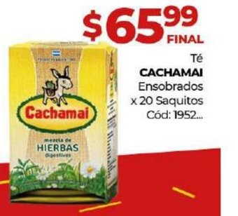 Diarco Té Cachamai Ensobrados x 20 Saquitos oferta