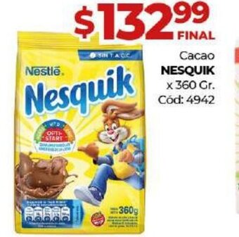 Diarco Nesquik Cacao x 360gr. oferta