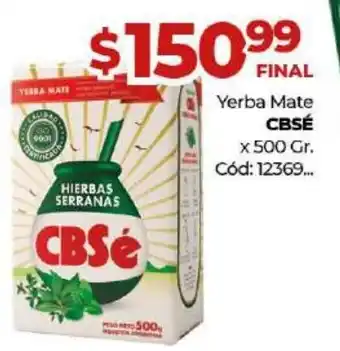 Diarco CBSè Yerba Mate x 500gr. oferta