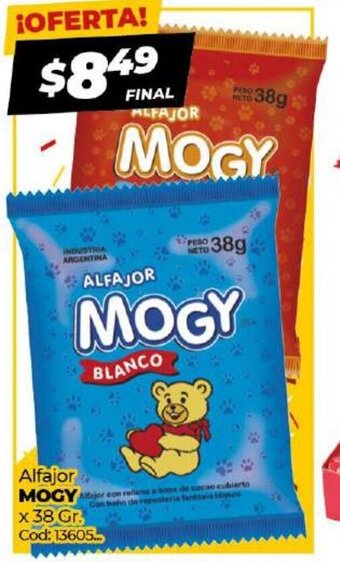 Diarco Mogy Alfajor x 38gr. oferta