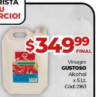 Diarco Gustoso Vinagre Alcohol x 5 Lt. oferta