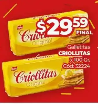 Diarco Criollitas Galletitas x 100gr oferta