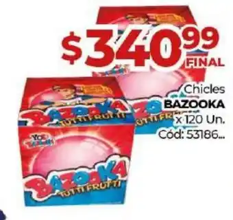 Diarco Bazooka Chicles x 120Un oferta