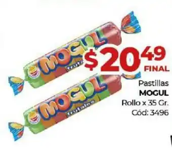Diarco Mogul Pastillas Rollo x 35gr oferta