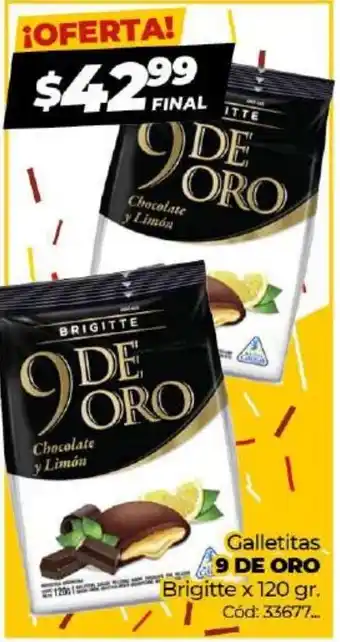Diarco 9 De Oro Galletitas Brigitte x 120gr oferta