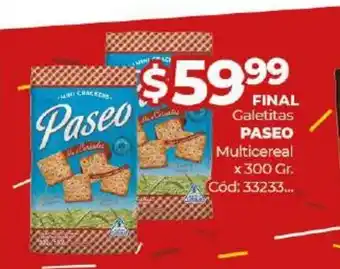 Diarco Paseo Galetitas Multicereal x 300gr oferta