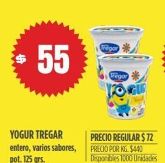 Supermercados Vea Yogur Tregar oferta
