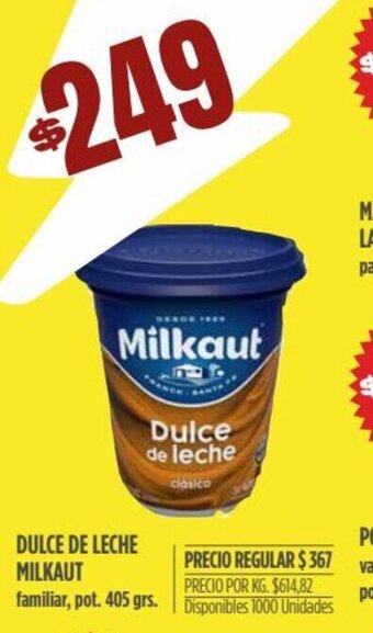 Supermercados Vea Dulce de Leche Milkaut oferta