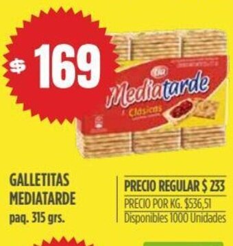 Supermercados Vea Galletitas Mediatarde oferta