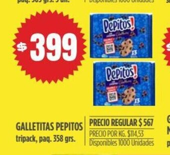 Supermercados Vea Galletitas Pepitos oferta
