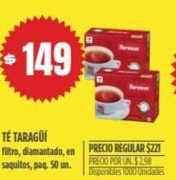 Supermercados Vea Té Taragüi oferta