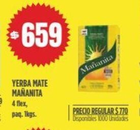 Supermercados Vea Yerba Mate Mañanita oferta