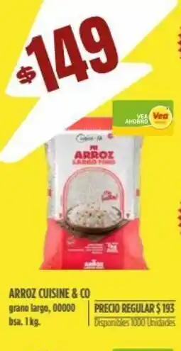 Supermercados Vea Arroz Cuisine & Co oferta