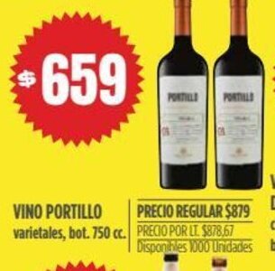 Supermercados Vea Vino Portillo oferta