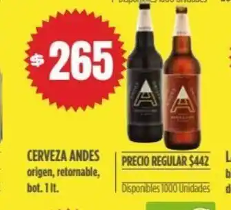 Supermercados Vea Cerveza Andes oferta