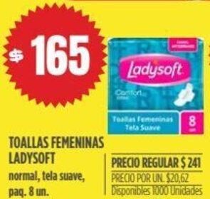 Supermercados Vea Toallas Femeninas Ladysoft oferta