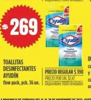 Supermercados Vea Toallitas Desinfectantes Ayudín oferta
