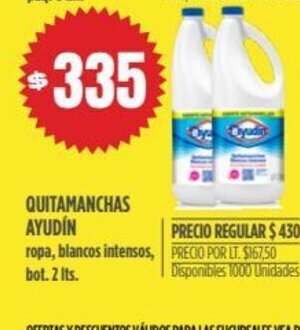 Supermercados Vea Quitamanchas Ayudín oferta