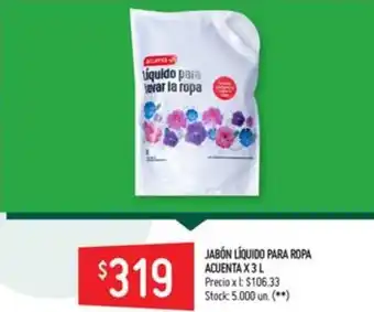 Walmart Acuenta Jabón Líquido Para Ropa x 3l oferta