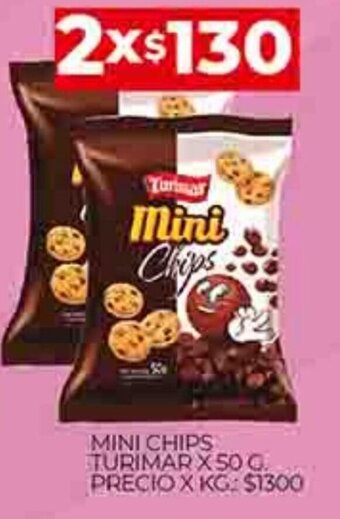 Supermercados DIA Mini Chips Turimar x 50g oferta