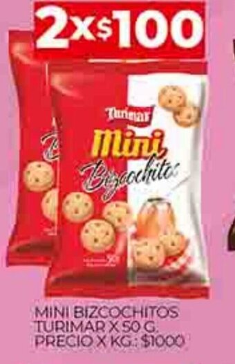 Supermercados DIA Mini Bizcochitos Turimar x 50g oferta