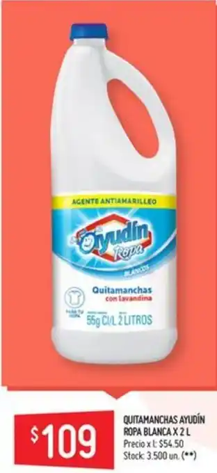 Walmart Ayudín Quitamanchas Ropa Blanca x 2l oferta