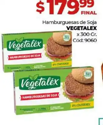 Diarco Hamburguesas de Soja Vegetalex x 300gr oferta