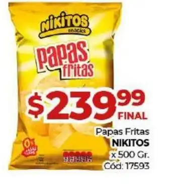 Diarco Papas Fritas Nikitos x 500gr oferta