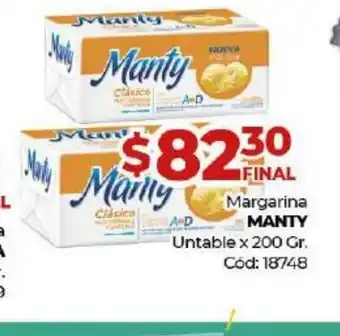 Diarco Margarina manty Untable x 200gr oferta