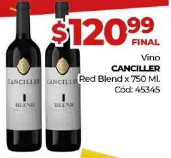 Diarco Canciller Vino Red Blend x 750ml oferta