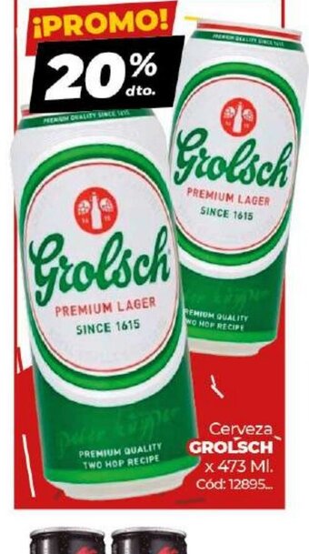 Diarco Cerveza Grolsch x 473ml oferta