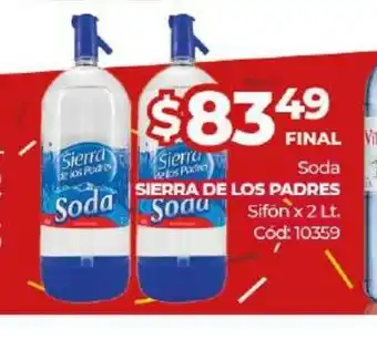 Diarco Sierra De Los Padres Soda Sifón x 2 lt oferta