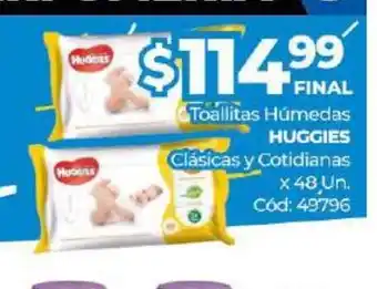 Diarco Huggies Toallitas Humedas Clasicas y Cotidianas oferta