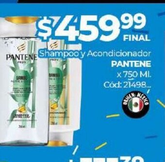 Diarco Pantene Shampoo y Acondicionador x 750ml oferta
